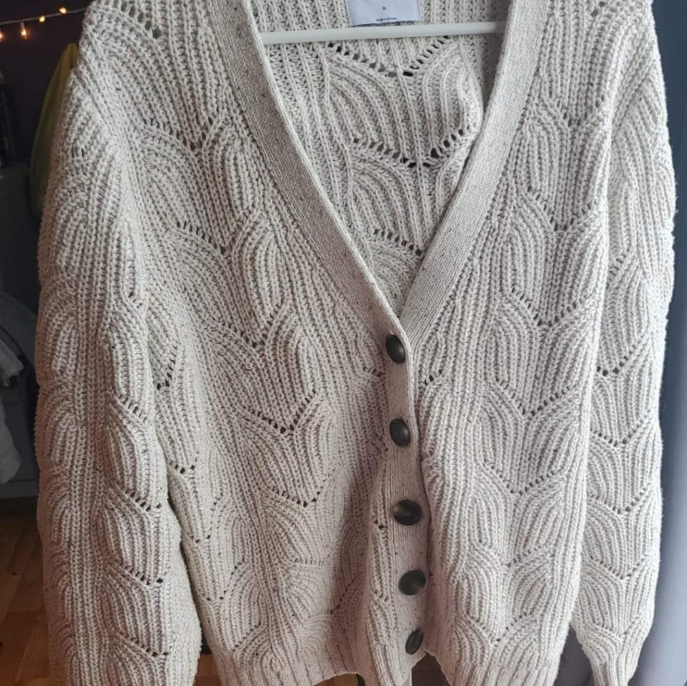 Tan cardigan